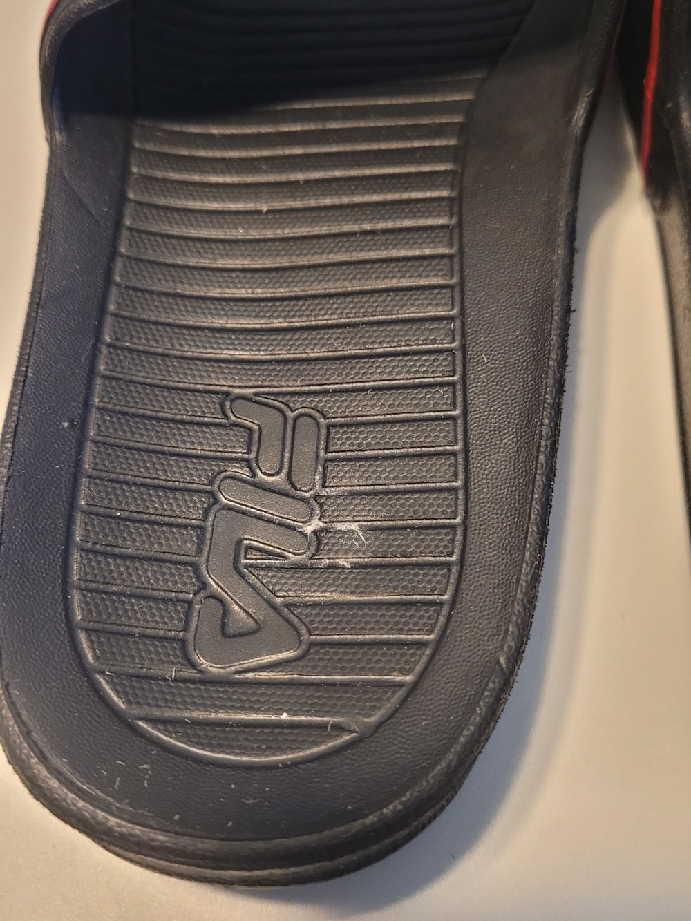 Fila Kids Black and Red Slide Sandals - Picture 6 of 6